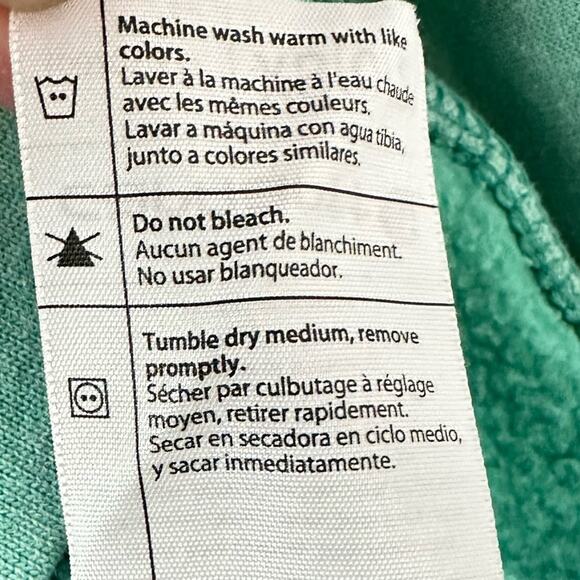 Carhartt Teal 1/4 Zip Hoodie Pullover Sweatshirt Size XS - Picture 8 of 8